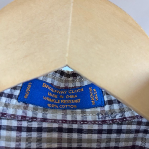 Pendleton Wrinkle Resistant Broadway Cloth Shirt Size Medium - Picture 10 of 12